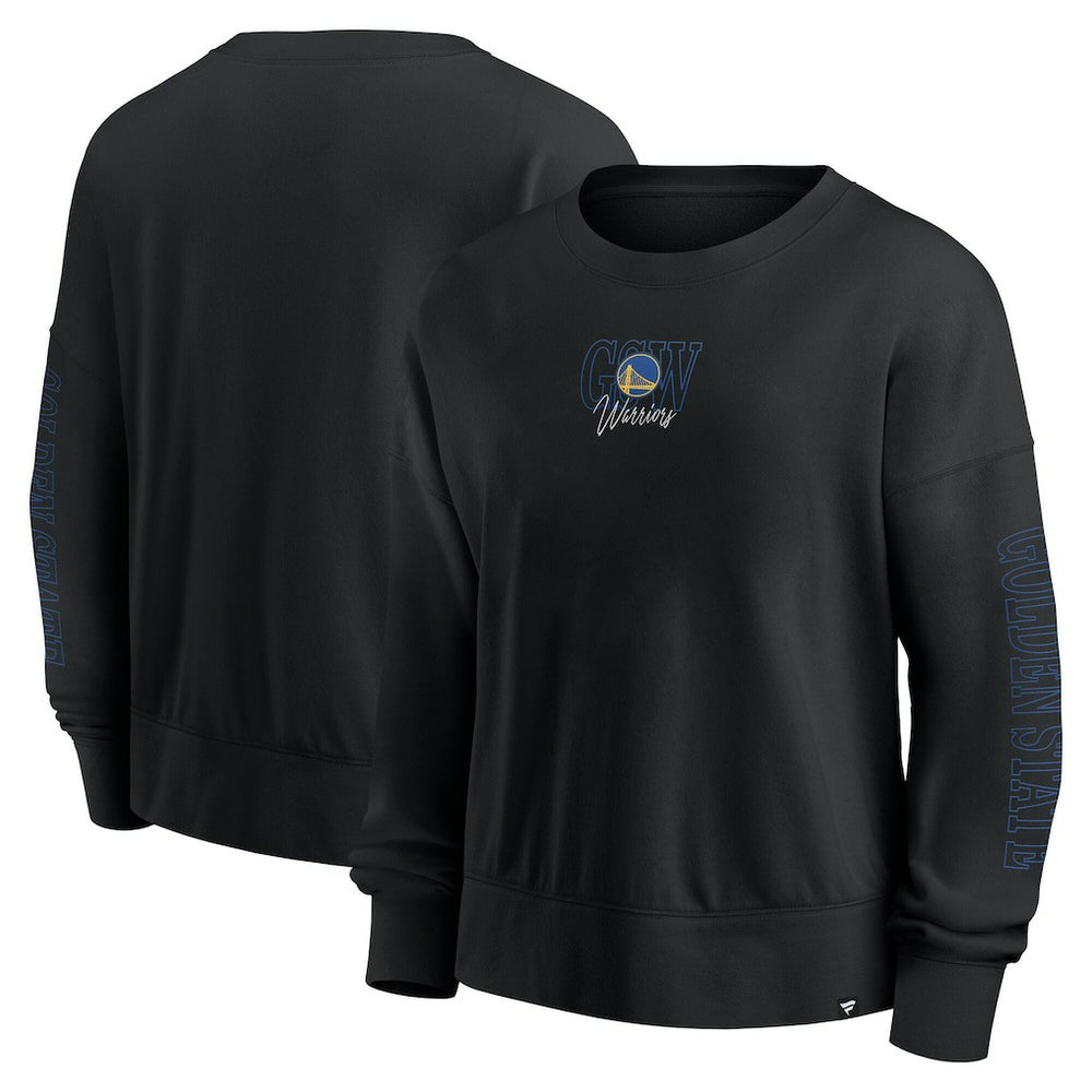 Fanatics Golden State Warriors Women's Oversized Game Day Pullover Sweatshirt Black