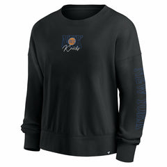 Fanatics New York Knicks Women's Oversized Game Day Pullover Sweatshirt Black