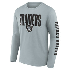 Las Vegas Raiders Vision Long Sleeve T-Shirt - Gray - Fanatics