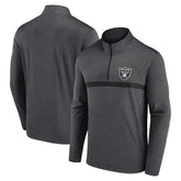 Las Vegas Raiders Head-to-Head Quarter-Zip Pullover - Charcoal - Fanatics