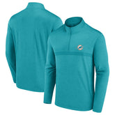Miami Dolphins Head-to-Head Quarter-Zip Pullover - Aqua - Fanatics