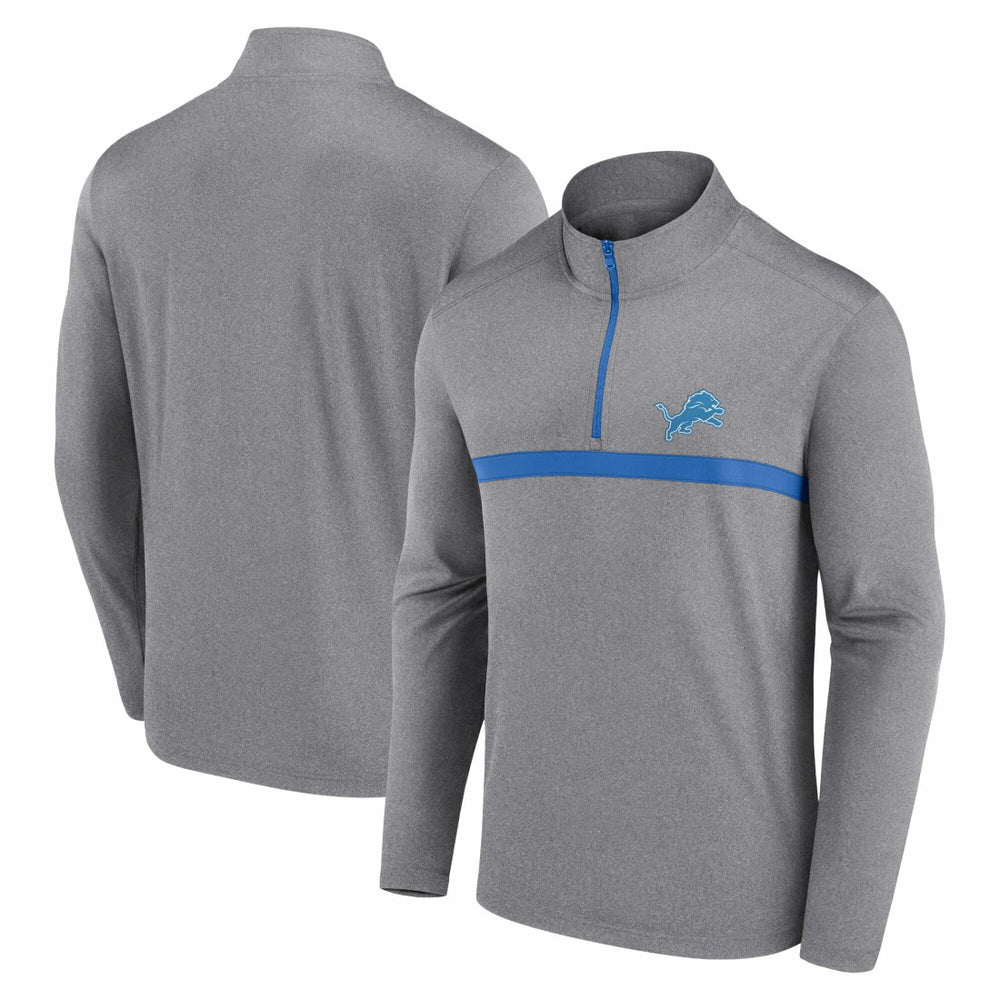 Detroit Lions Head-to-Head Quarter-Zip Pullover - Gray - Fanatics