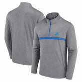 Detroit Lions Head-to-Head Quarter-Zip Pullover - Gray - Fanatics