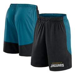 Jacksonville Jaguars Launch Shorts - Black/Teal - Fanatics