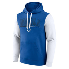 Indianapolis Colts Outline Pullover Hoodie - Royal/White - Fanatics