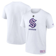 Seattle Kraken Fanatics 2024 Hockey Fights Cancer T-Shirt - White | Fanatics on sale