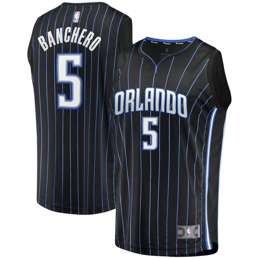 Fanatics Paolo Banchero Orlando Magic Youth Fast Break Player Jersey Icon Edition Black