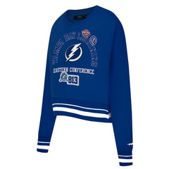 Tampa Bay Lightning Pro Standard Women's Area Code Cropped Pullover Sweatshirt - Blue | NHL sale