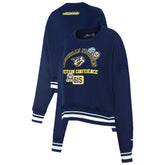 Nashville Predators Pro Standard Women's Area Code Cropped Pullover Sweatshirt - Navy | NHL Lifestyle