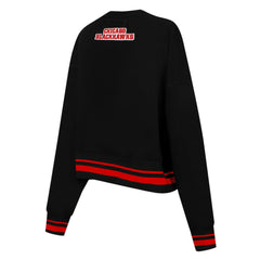 Chicago Blackhawks Pro Standard Women's Area Code Cropped Pullover Sweatshirt - Black | NHL sale