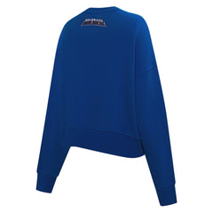 Colorado Avalanche Pro Standard Women's Area Code Cropped Pullover Sweatshirt - Blue | NHL Clearance