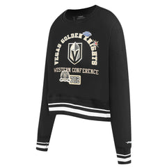 Vegas Golden Knights Pro Standard Women's Area Code Cropped Pullover Sweatshirt - Black | NHL on sale