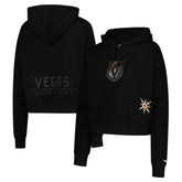 Vegas Golden Knights Pro Standard Women's Jewels Cropped Pullover Hoodie - Black | NHL Lifestyle