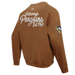 Pittsburgh Penguins Pro Standard Paint the City Pullover Sweatshirt - Brown | NHL on sale