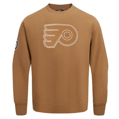 Philadelphia Flyers Pro Standard Paint the City Pullover Sweatshirt - Brown | NHL discount