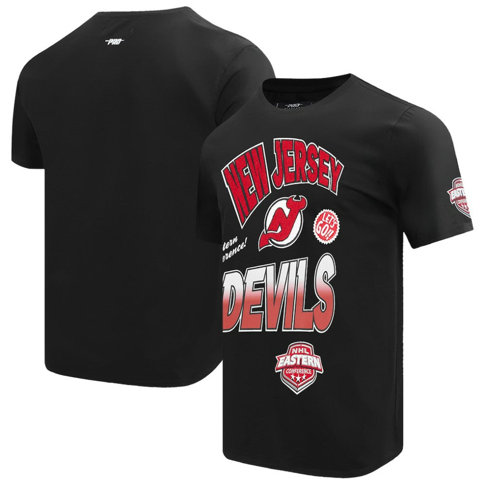 New Jersey Devils Pro Standard Turn It Up T-Shirt - Black | NHL Clearance
