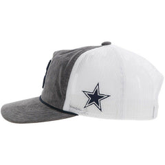 Dallas Cowboys HOOey H Cord Trucker Adjustable Hat - Gray - NFL