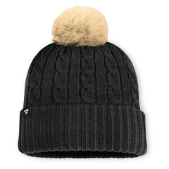 Jacksonville Jaguars Women's Cable Knit Cuffed Hat with Pom - Black - Fanatics
