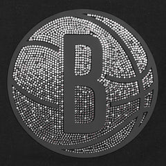 Brooklyn Nets Pro Standard Women's Jewels Boxy Cropped T-Shirt Black
