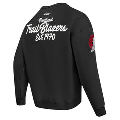 Portland Trail Blazers Pro Standard Paint the City Pullover Sweatshirt Black