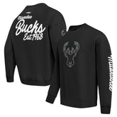 Milwaukee Bucks Pro Standard Paint the City Drop Shoulder Sweatshirt Black