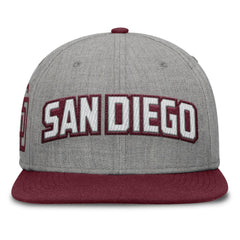 San Diego Padres Fanatics Elements Felt Chainstitch Snapback Hat for sale