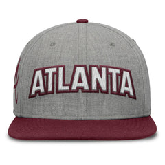 Atlanta Braves Fanatics Elements Felt Chainstitch Snapback Hat Online