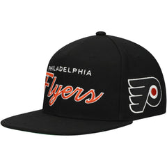 Philadelphia Flyers Mitchell & Ness Core Team Script 2.0 Snapback Hat - Black | NHL sale