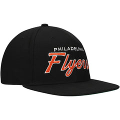 Philadelphia Flyers Mitchell & Ness Core Team Script 2.0 Snapback Hat - Black | NHL sale