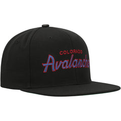 Colorado Avalanche Mitchell & Ness Core Team Script 2.0 Snapback Hat - Black | NHL online
