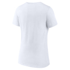 Detroit Lions Women's Primary Logo V-Neck T-Shirt - White - NFL