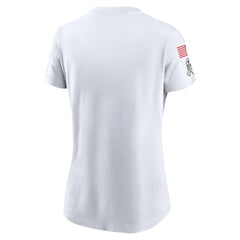 Las Vegas Raiders Women's 2024 Salute To Service Legend Performance T-Shirt - White - Nike
