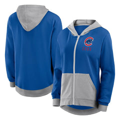 Chicago Cubs Fanatics Women's Hit It French Terry Full-Zip Hoodie Online