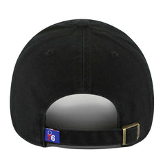 47 brand Philadelphia 76ers '47 Core Logo Clean Up Adjustable Hat Black