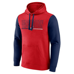 Washington Capitals Logo Athletic Deliver Fleece Pullover Hoodie - Red | NHL online