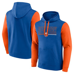 New York Islanders Logo Athletic Deliver Fleece Pullover Hoodie - Royal | NHL Clearance