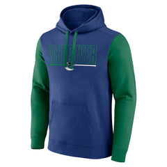 Vancouver Canucks Logo Athletic Deliver Fleece Pullover Hoodie - Blue | NHL Lifestyle