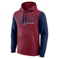 Colorado Avalanche Logo Athletic Deliver Fleece Pullover Hoodie - Burgundy | NHL on sale