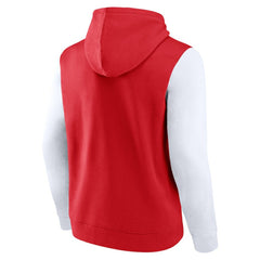 Detroit Red Wings Logo Athletic Deliver Fleece Pullover Hoodie - Red | NHL Lifestyle