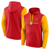 Calgary Flames Logo Athletic Deliver Fleece Pullover Hoodie - Red | NHL sale