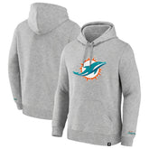 Miami Dolphins Legacy Fleece Pullover Hoodie - Heather Gray - Fanatics