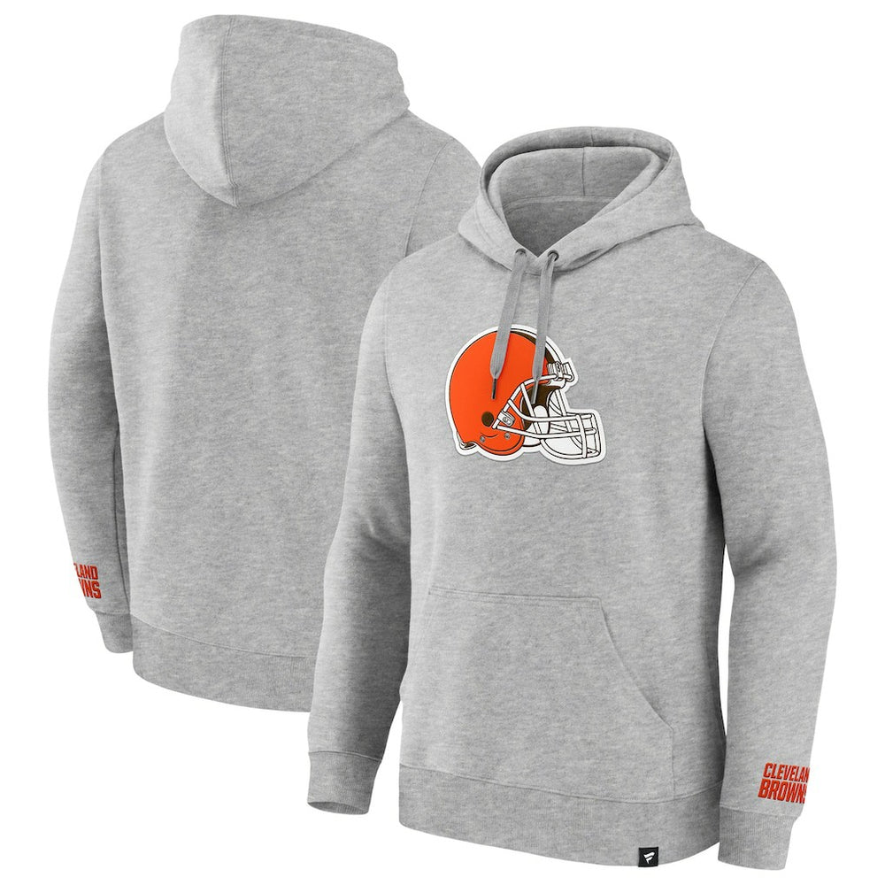 Cleveland Browns Legacy Fleece Pullover Hoodie - Heather Gray - Fanatics
