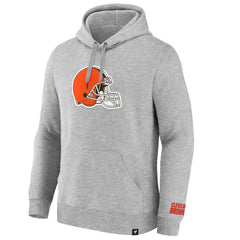 Cleveland Browns Legacy Fleece Pullover Hoodie - Heather Gray - Fanatics
