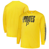 Pittsburgh Pirates Profile Big & Tall Two-Hit Long Sleeve T-Shirt Online