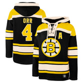 Bobby Orr Boston Bruins '47 Retired Player Name & Number Lacer Pullover Hoodie - Black | 47 brand Lifestyle