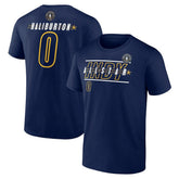 Fanatics Tyrese Haliburton 2024 NBA All-Star Game Rebound Battle Name & Number T-Shirt Navy