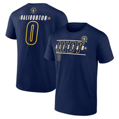Fanatics Tyrese Haliburton 2024 NBA All-Star Game Rebound Battle Name & Number T-Shirt Navy
