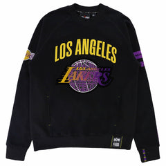 Los Angeles Lakers NBA x Two Hype Unisex Culture & Hoops Heavyweight Pullover Sweatshirt - Black