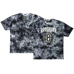 Brooklyn Nets NBA x Two Hype Unisex Culture & Hoops Tie-Dye T-Shirt - Black
