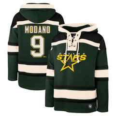 Mike Modano Dallas Stars '47 Retired Player Name & Number Lacer Pullover Hoodie - Green | 47 brand discount